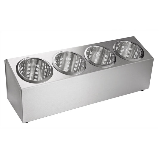 Besteckbehälter (4-fach) - (57 x 15 x 15 cm) - CNS 18/0