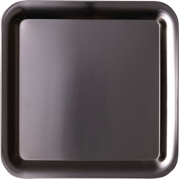 Café-Tablett quadratisch - 23 x 23 cm (Edelstahl mattiert)