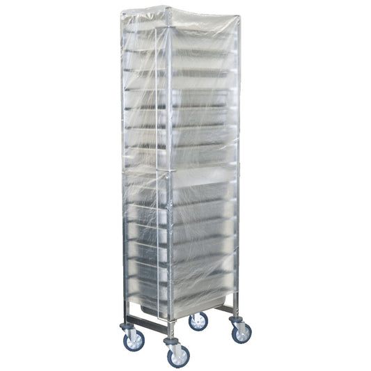 Folienhüllen für Regalwagen (100 Stück - Größe 750 + 450 * 1800 mm)