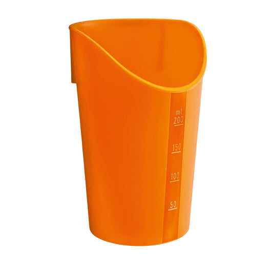 Trinkbecher mit Nasenausschnitt 26 cl - orange (Ø 77 x 119 mm)