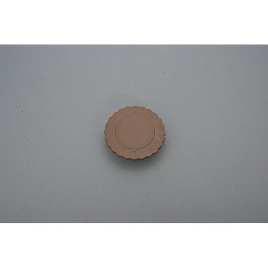 EURO Klemmdeckel Ø 9,5 cm - Braun (PP - 0,3 cm stark)
