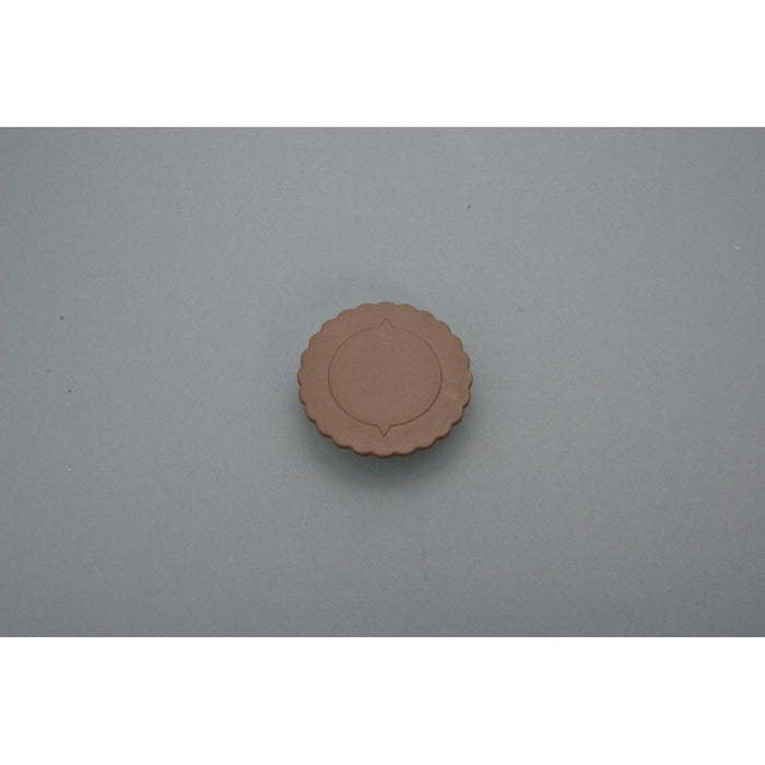 EURO Klemmdeckel Ø 9,5 cm - Braun (PP - 0,3 cm stark)