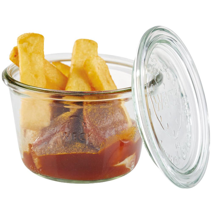 WECK Glas # 741 - Inhalt 370 ml (Rundrand 100 mm - Ø 10,8 x 6,9 cm)