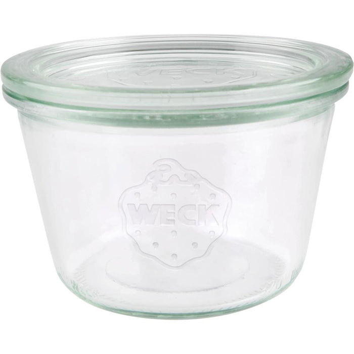 WECK Glas # 741 - Inhalt 370 ml (Rundrand 100 mm - Ø 10,8 x 6,9 cm)