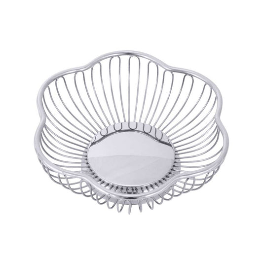 Obstkorb - CNS 18/10 - Blütenform - Ø 18 x 6 cm