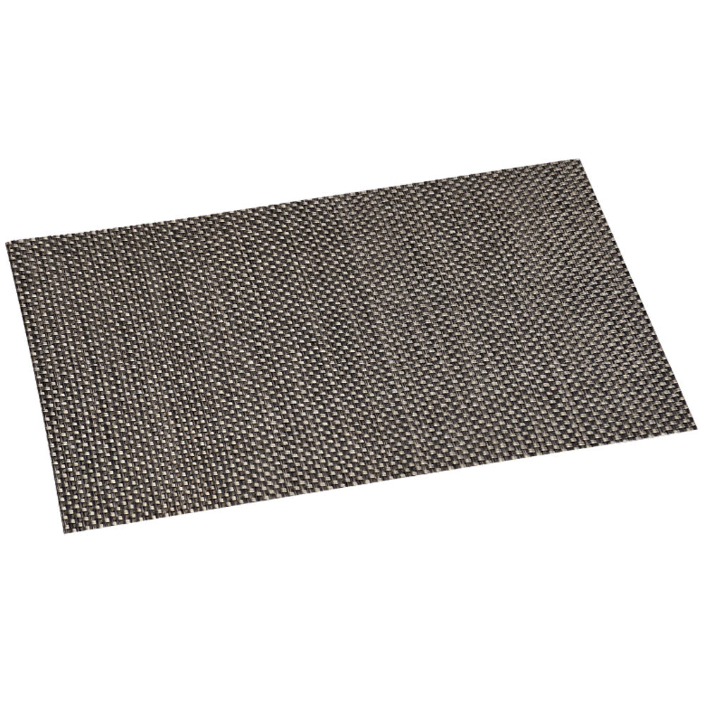 Platzset aus Kunststoffgeflecht  43 x 29 cm  Grau  robust & pflegeleicht