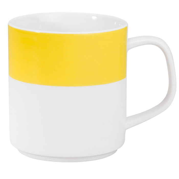 COLOURS Henkelbecher - Ø 7,6 x 7,8 cm (Spülmaß 10,6 cm) - Inhalt 25 cl (stapelbar) - Yellow