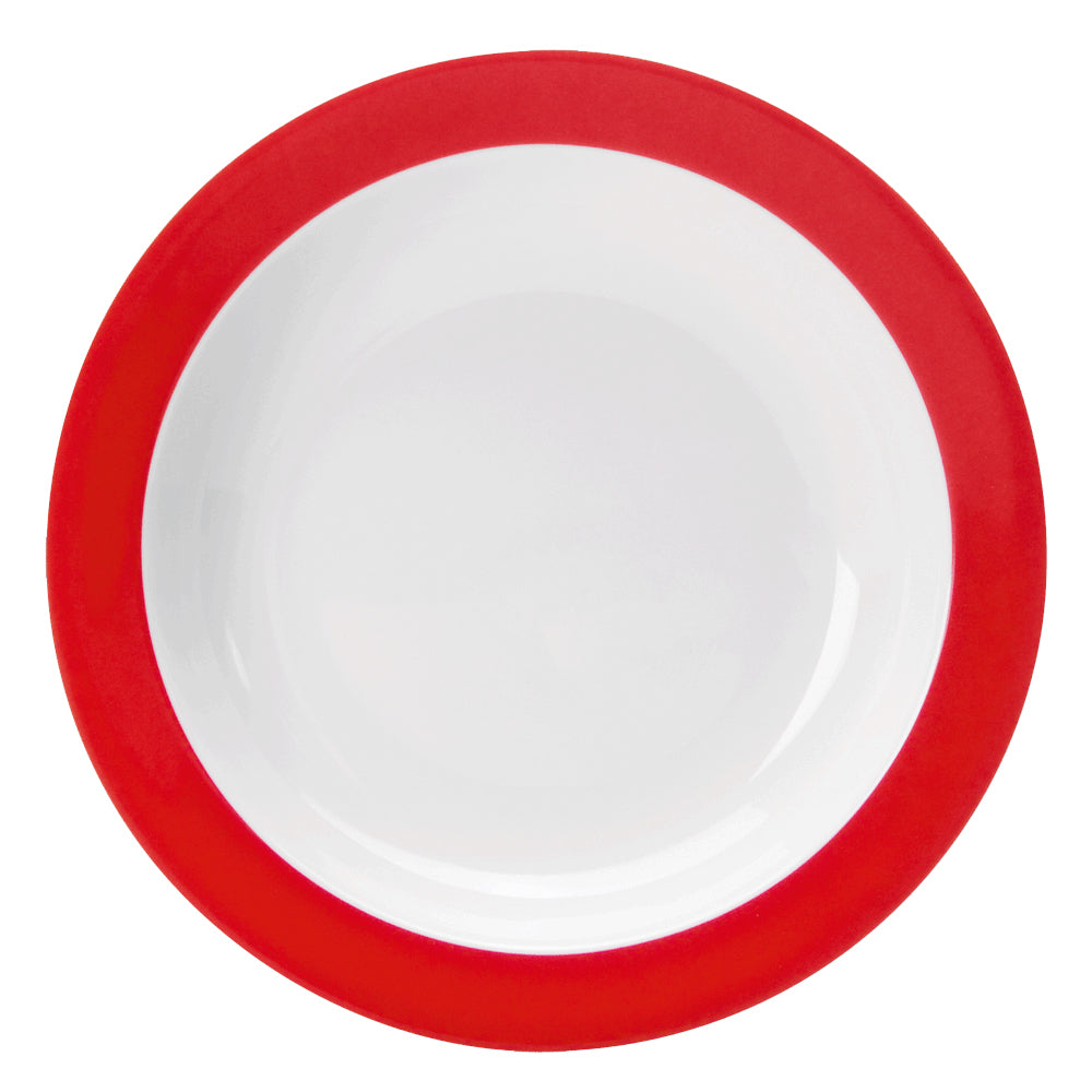 COLOURS Teller tief (mit Fahne) - (Ø 20,5 cm) - Rot