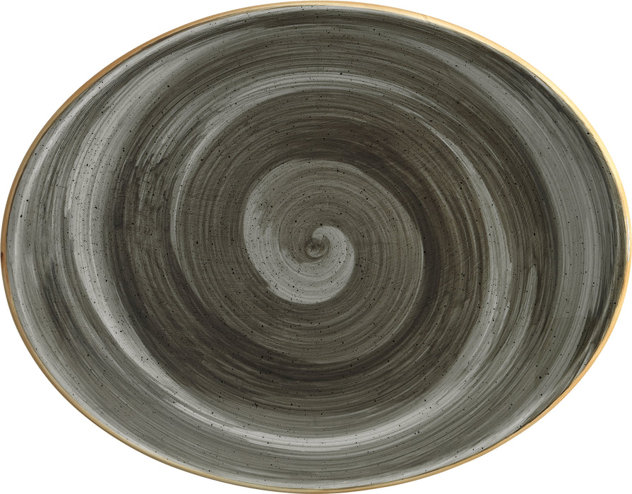 AURA Platte, oval - 31 x 24 x 3  cm - Space