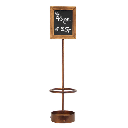 Flaschendisplay mit Kreidetafel - für 1 Flasche