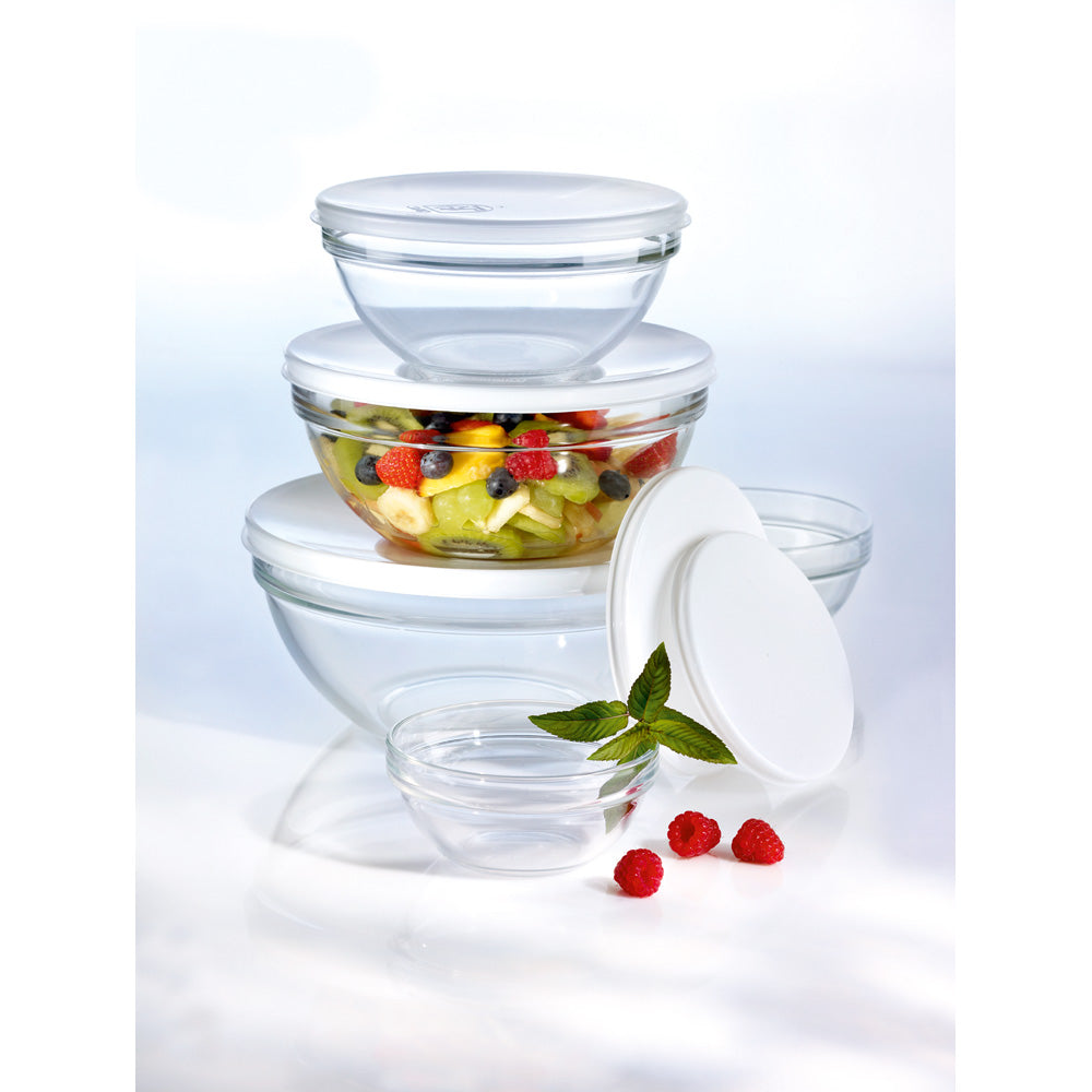 EMPILABLE Glasschüssel mit Deckel - Ø 12 x 5,5 cm (Inhalt 33 cl)