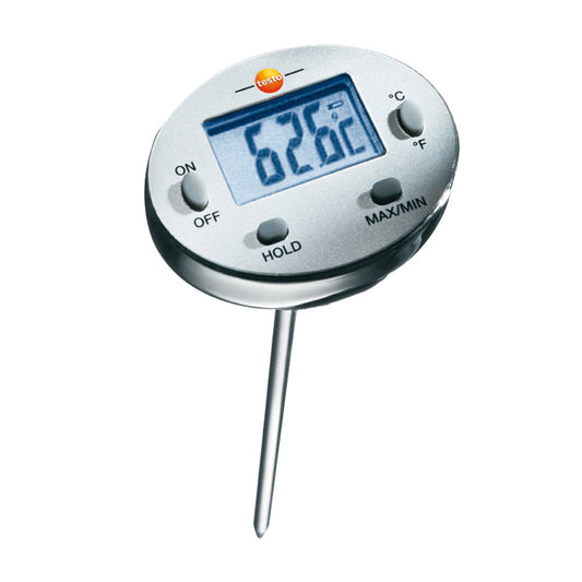 testo Mini-Einstech-Thermometer (Lithiumbatterie LR 44) -inkl. Schutzrohr, -20°C bis +230°C (Knopfze