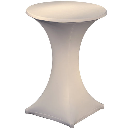 GALACTICA Stehtisch-Überzug Ø 70 - 75 cm - Weiß (2-teilig)