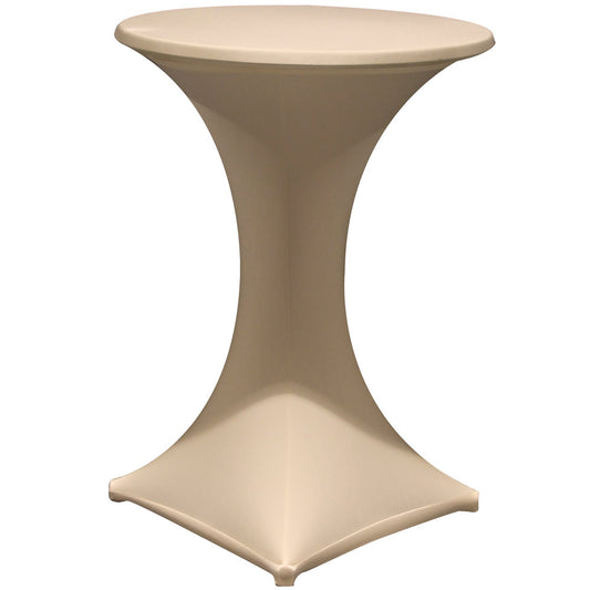 GALACTICA Stehtisch-Überzug Ø 70 - 75 cm - crème (2-teilig)