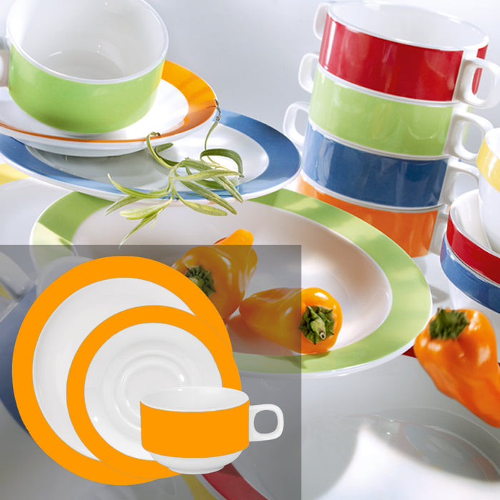 COLOURS Gedeck-Set - 72-teilig - Orange