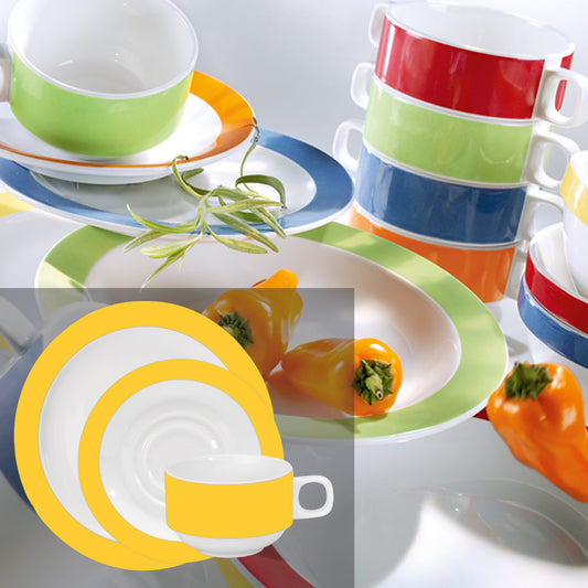 COLOURS Gedeck-Set - 72-teilig - Gelb