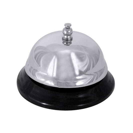 Rezeptionsglocke - verchromt - Ø 8,5 x 6 cm