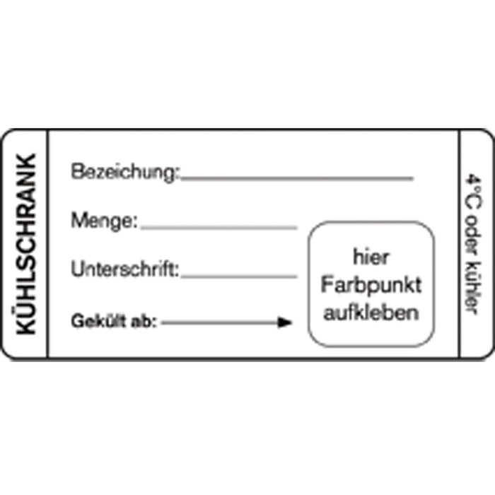 Kühlschrank-Kombi-Etikett - abwaschbar (500 Stück)