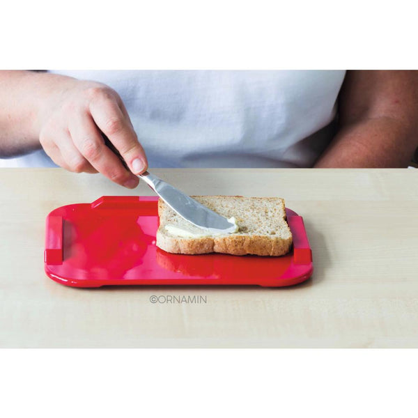 MODELL 900 Essbrettchen mit Aufkantung - 22 x 17 cm (Rot)