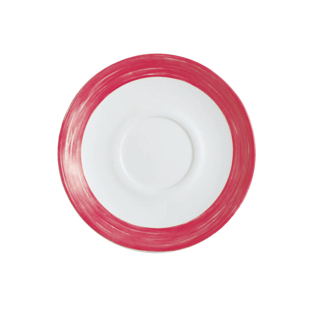 BRUSH Kaffee-Untertasse - Ø 14 cm - Red