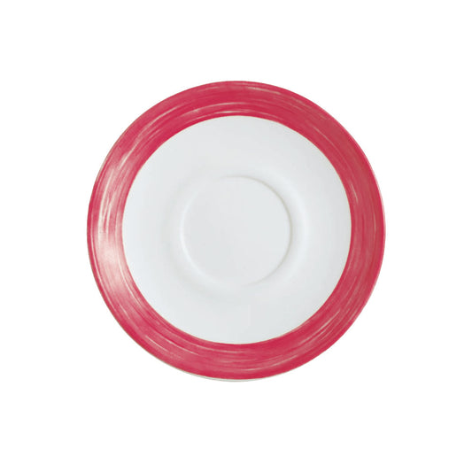 BRUSH Kaffee-Untertasse - Ø 14 cm - Red