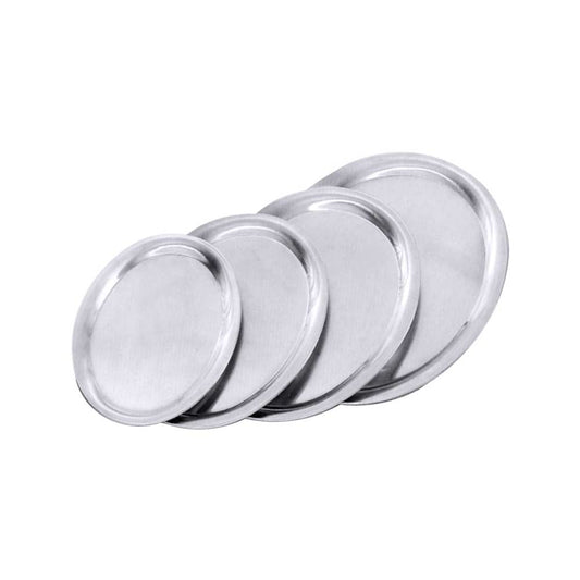 Serviertablett oval - Edelstahl hochglanzpoliert - 20 x 14,5 cm