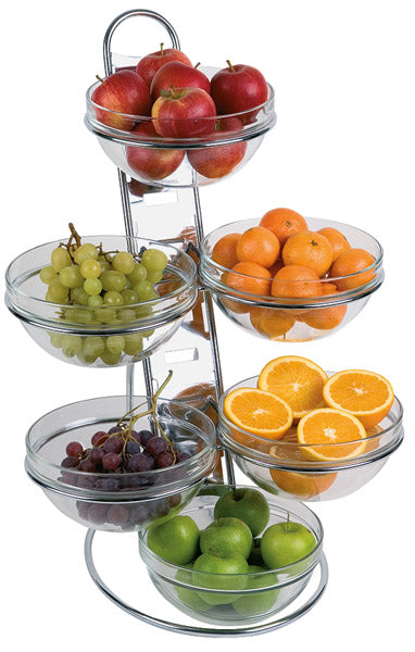 ELEGANT Müsli-Leiter - 4-stufig (6 Schüsseln á 2,5 Liter - ohne Deckel!)