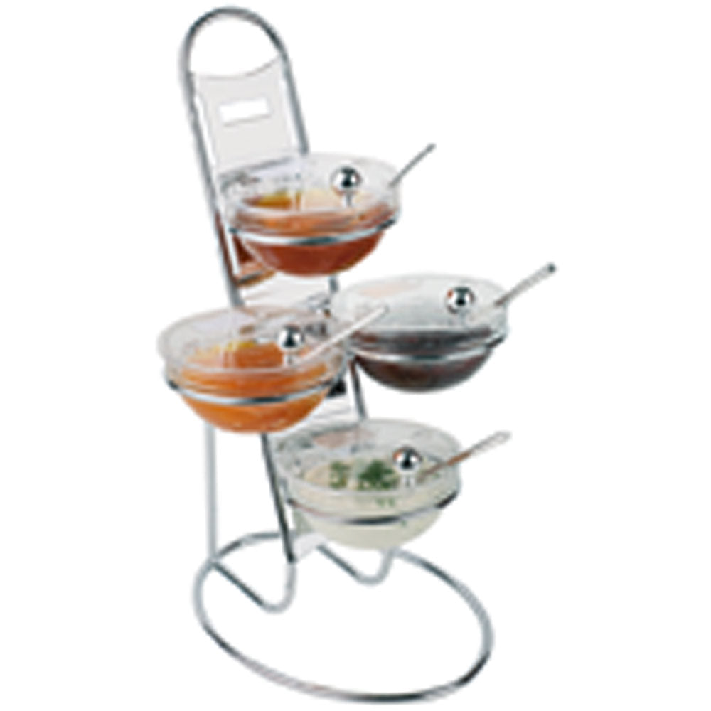 ELEGANT Konfitüre-Leiter - 3-stufig (4 Schüsseln á 0,5 Liter)