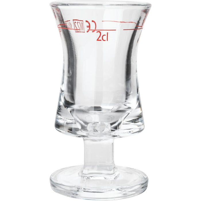 RITTMEISTER Schnapsglas - 2,8 cl (Ø 4,5 x 8,5 cm) - geeicht /-/ 2 cl - Rotring