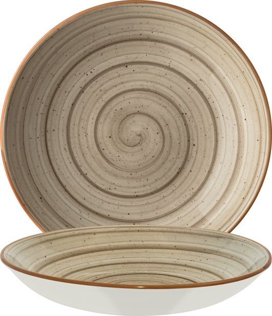 AURA Bloom Teller, tief - Ø 28 x 5,4 cm - 1,7 l - Terrain