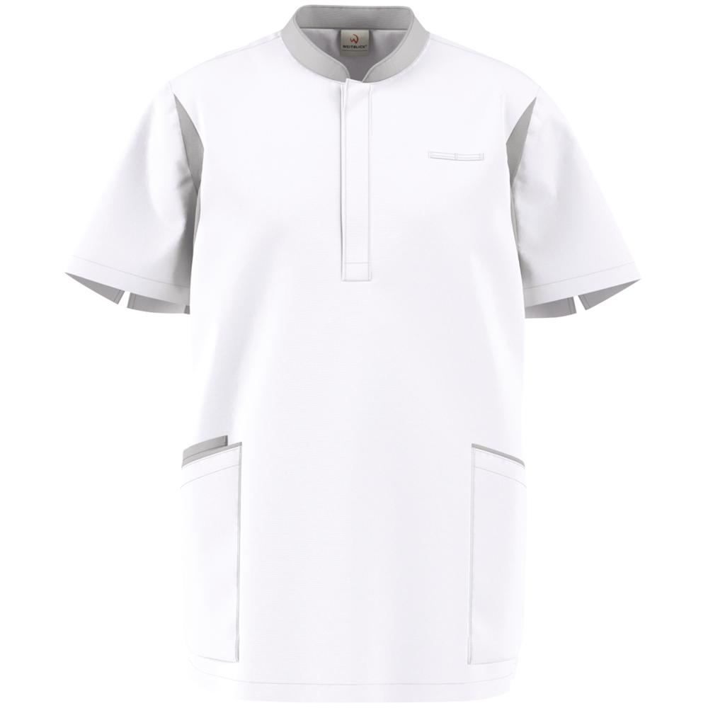 FOCUS MED&CARE Herren Schlupfkasack - (Kurzarm) - Weiß - XL