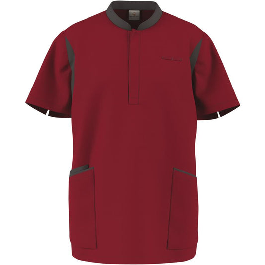 FOCUS MED&CARE Herren Schlupfkasack - (Kurzarm) - Bordeaux - XL