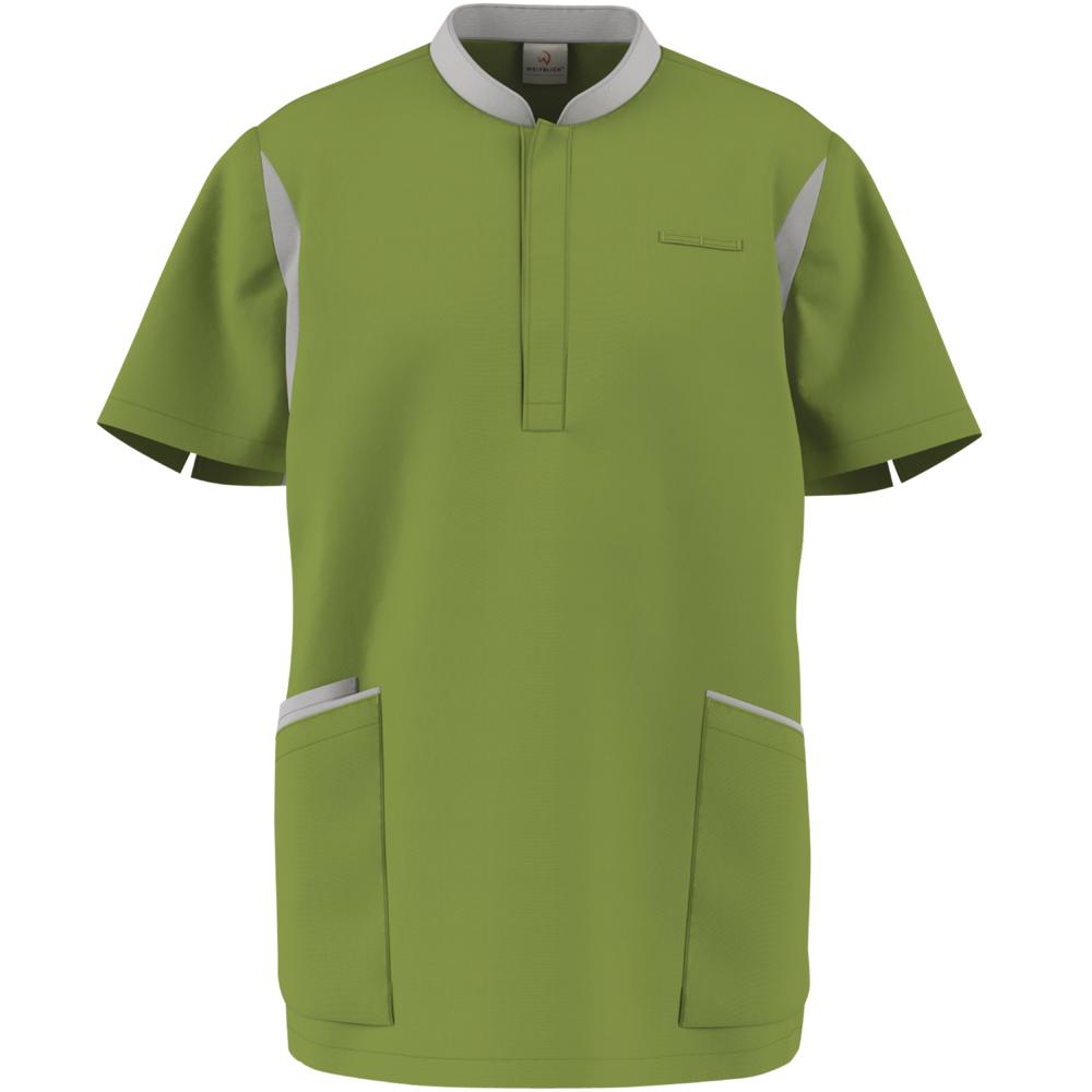 FOCUS MED&CARE Herren Schlupfkasack - (Kurzarm)-Pistaziengrün - XL