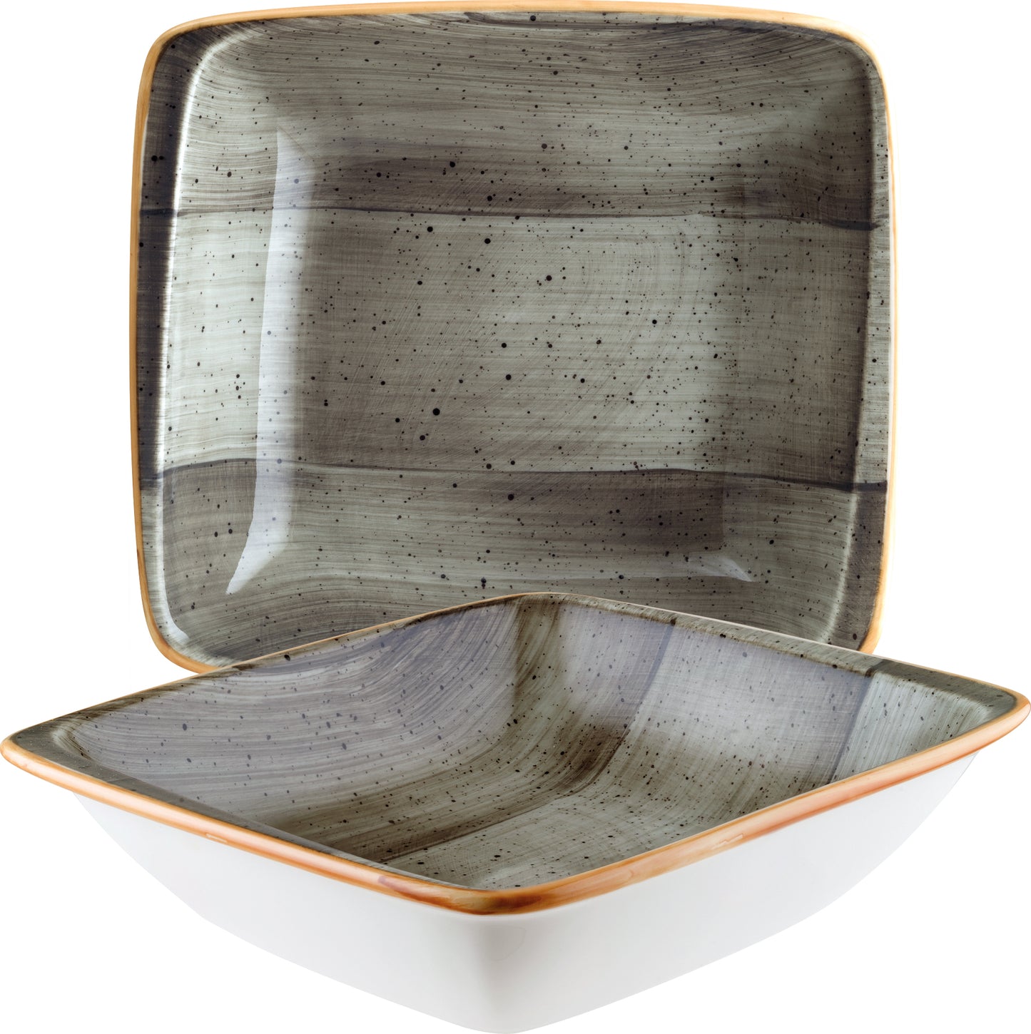 AURA Schale, rechteckig - 19 x 16,6 x 4,5 cm - 70 cl - Space