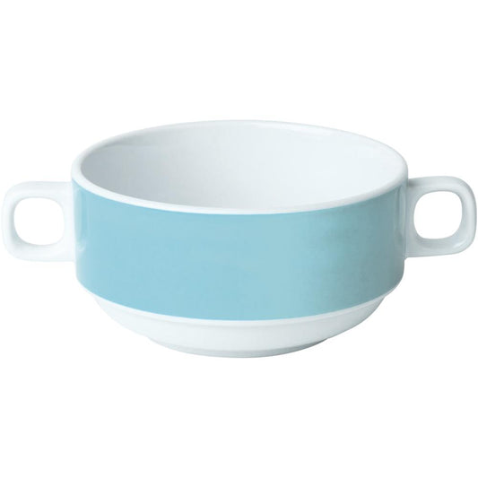 COLOURS Suppentasse - 28 cl - (stapelbar) - Hellblau