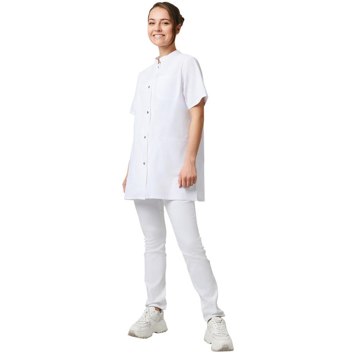 Damen-Arztkittel (Kurzarm) - Weiß - XL