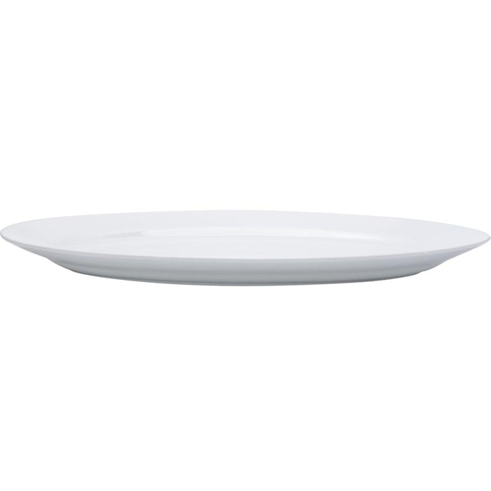 BISTRO Platte, (mit Fahne) - oval - (35,5 x 24,3 x 2,6 cm)
