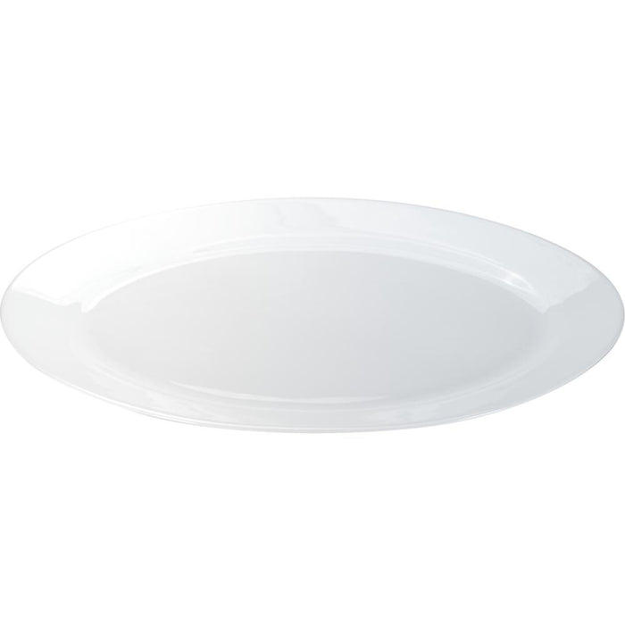 BISTRO Platte, (mit Fahne) - oval - (35,5 x 24,3 x 2,6 cm)