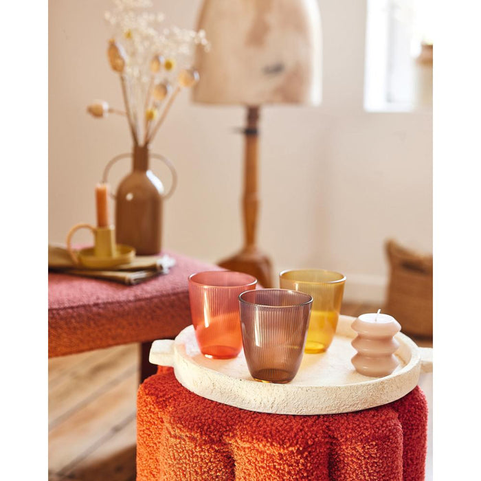 CONCEPTO STRIPY Trinkglas - 31 cl - (8,6 x 9,6 cm) - Orange