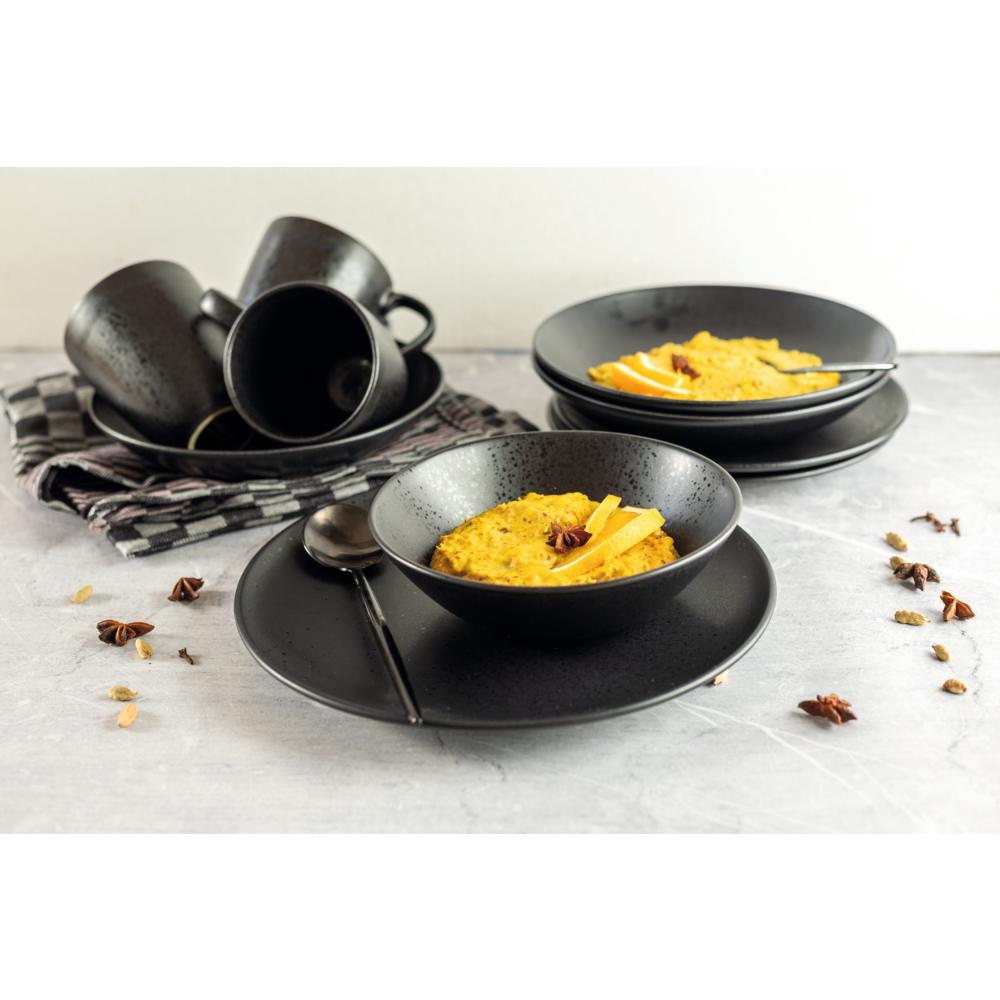 ESSENTIAL Platte, rechteckig - (32 x 23 cm) - Steinzeug - Schwarz