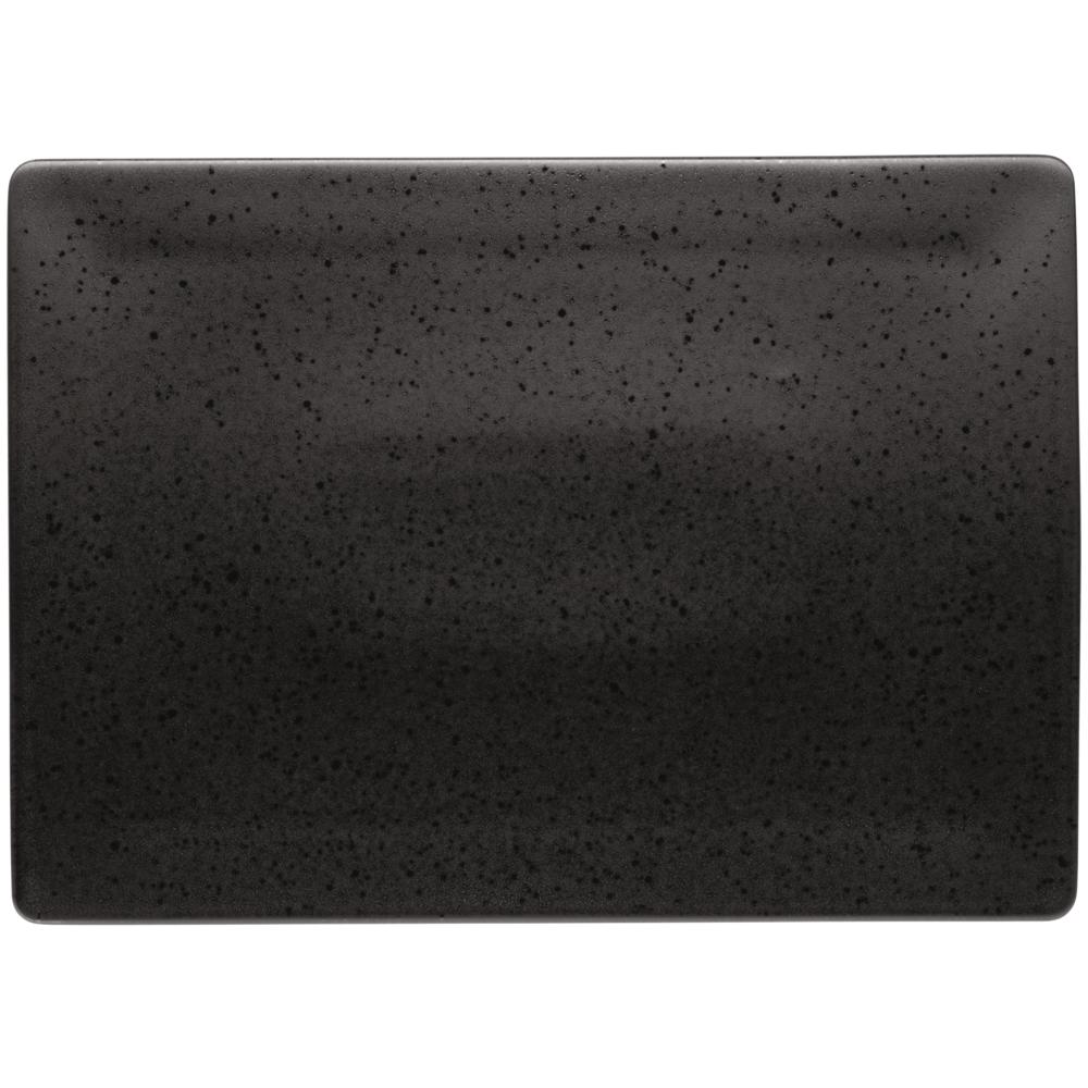 ESSENTIAL Platte, rechteckig - (32 x 23 cm) - Steinzeug - Schwarz