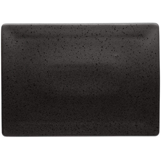 ESSENTIAL Platte, rechteckig - (32 x 23 cm) - Steinzeug - Schwarz