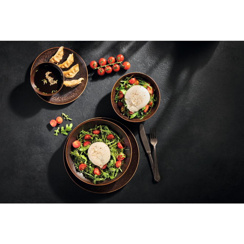 POWERFUL Pastateller - 20 cl - (Ø 25 x 4,5 cm) - Semi-Matt-Look