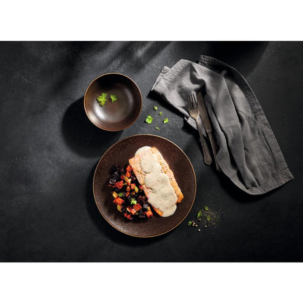 POWERFUL Pastateller - 20 cl - (Ø 25 x 4,5 cm) - Semi-Matt-Look