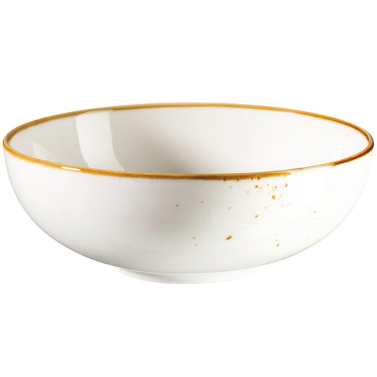 PINTAR Schüssel - 70 cl - (Ø 17 x 6 cm) - Weiß mit braunen Punkten