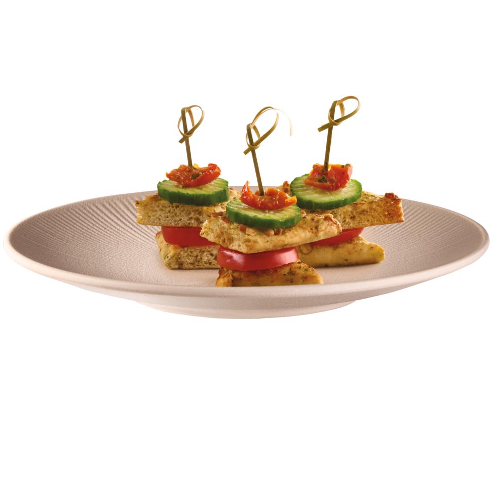 NERO Teller - Ø 26 x 3 cm - Melamin - Beige