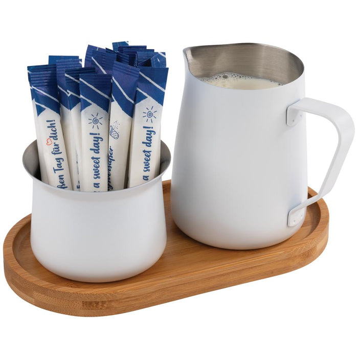 Milch & Zucker-Set - 5- teilig - Weiß