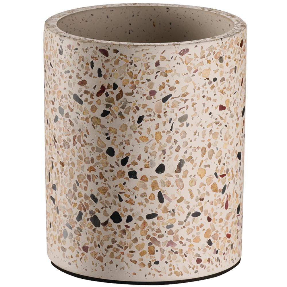 TERRAZZO Besteckbehälter - Ø 11 x 13,5 cm -Beton