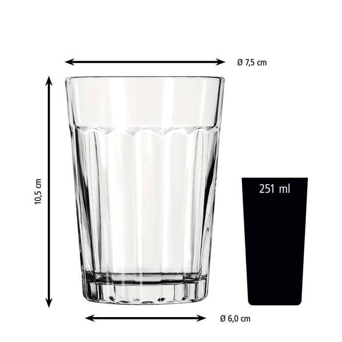 PANELED Trinkglas - 25 cl - (Ø 7,5 x 10,5 cm)