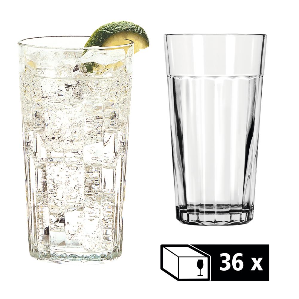 PANELED Longdrinkglas - 47 cl - (Ø 8,5 x 15,5 cm)
